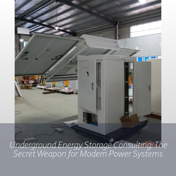Underground Energy Storage Consulting: The Secret Weapon for Modern Power Systems