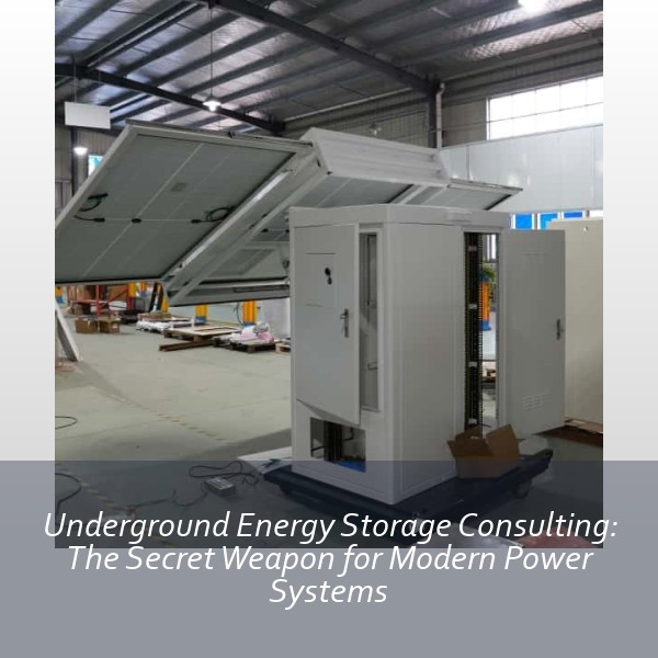 Underground Energy Storage Consulting: The Secret Weapon for Modern Power Systems