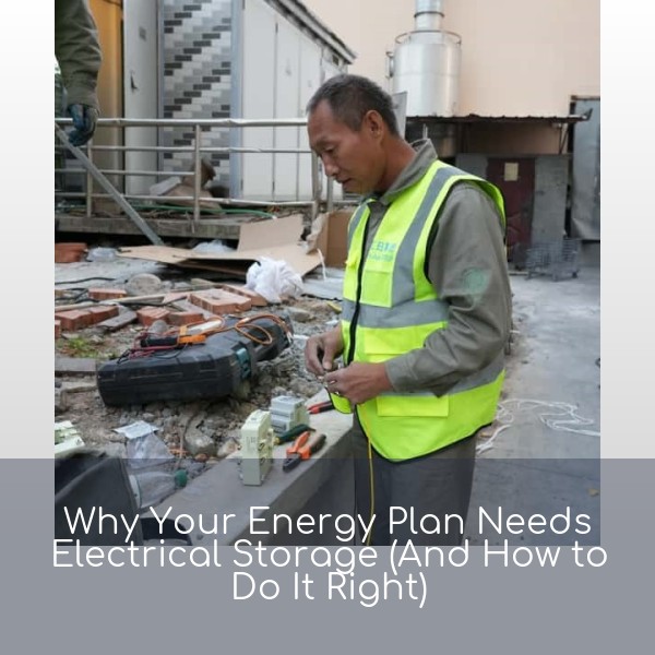Why Your Energy Plan Needs Electrical Storage (And How to Do It Right)