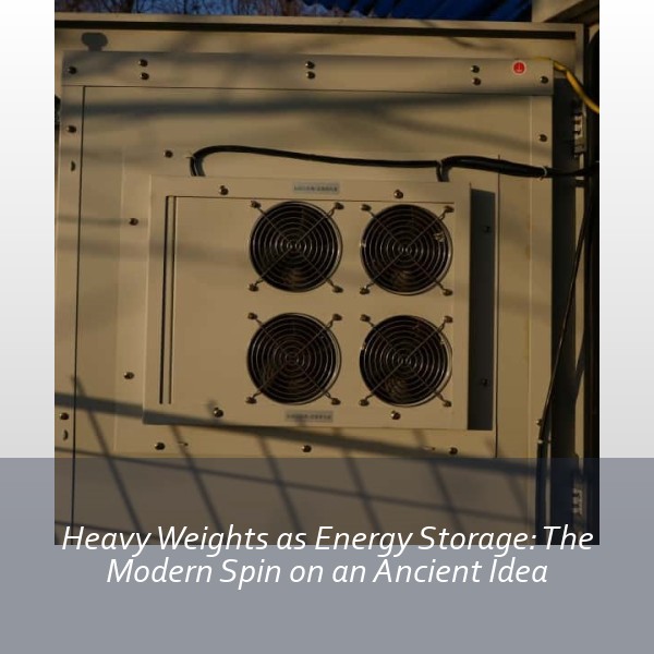 Heavy Weights as Energy Storage: The Modern Spin on an Ancient Idea