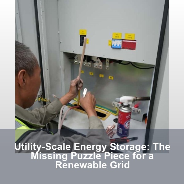 Utility-Scale Energy Storage: The Missing Puzzle Piece for a Renewable Grid