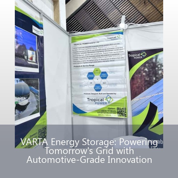 VARTA Energy Storage: Powering Tomorrow's Grid with Automotive-Grade Innovation