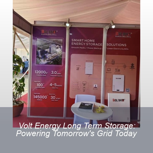 Volt Energy Long Term Storage: Powering Tomorrow's Grid Today