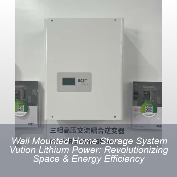 Wall Mounted Home Storage System Vution Lithium Power: Revolutionizing Space & Energy Efficiency