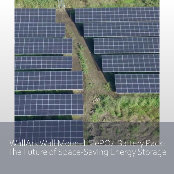 WallArk Wall Mount LiFePO4 Battery Pack: The Future of Space-Saving Energy Storage
