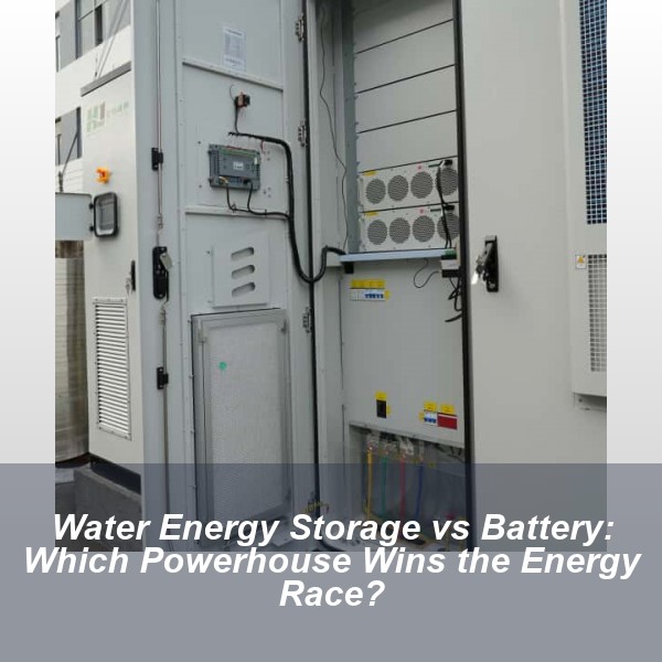 Water Energy Storage vs Battery: Which Powerhouse Wins the Energy Race?