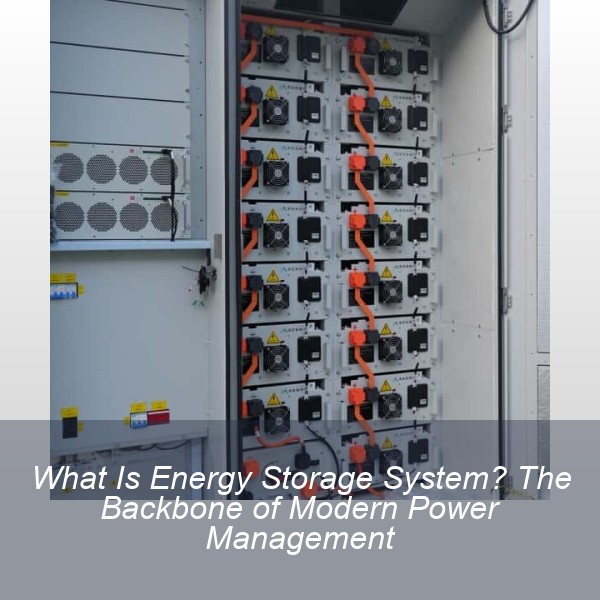 What Is Energy Storage System? The Backbone of Modern Power Management