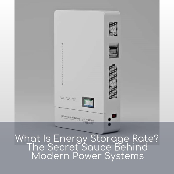 What Is Energy Storage Rate? The Secret Sauce Behind Modern Power Systems