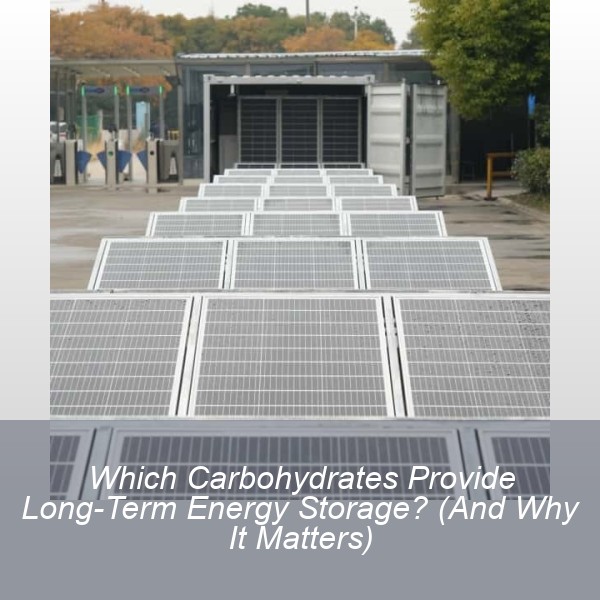 Which Carbohydrates Provide Long-Term Energy Storage? (And Why It Matters)