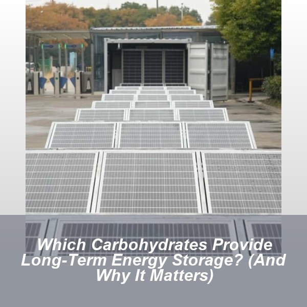 Which Carbohydrates Provide Long-Term Energy Storage? (And Why It Matters)