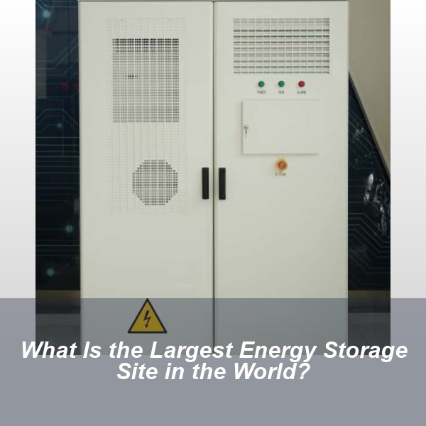 What Is the Largest Energy Storage Site in the World?