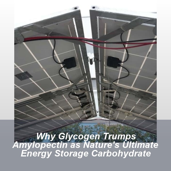 Why Glycogen Trumps Amylopectin as Nature's Ultimate Energy Storage Carbohydrate