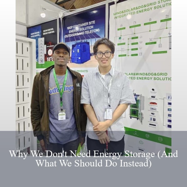 Why We Don't Need Energy Storage (And What We Should Do Instead)