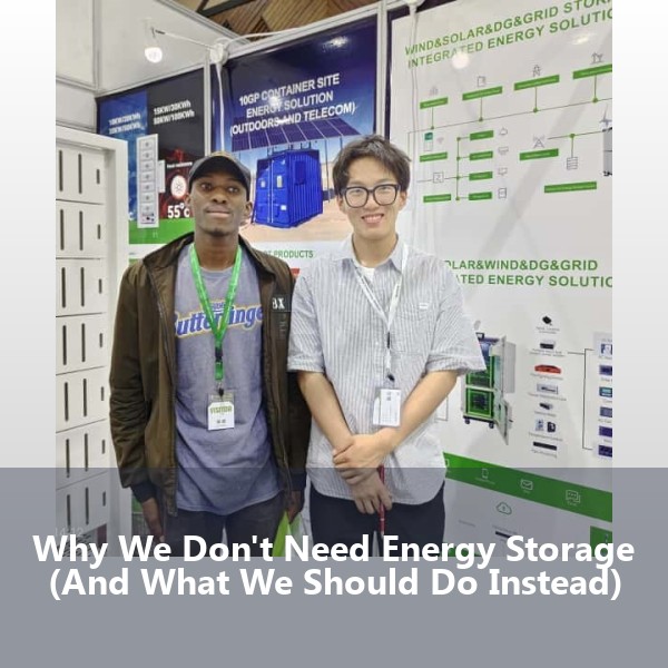 Why We Don't Need Energy Storage (And What We Should Do Instead)