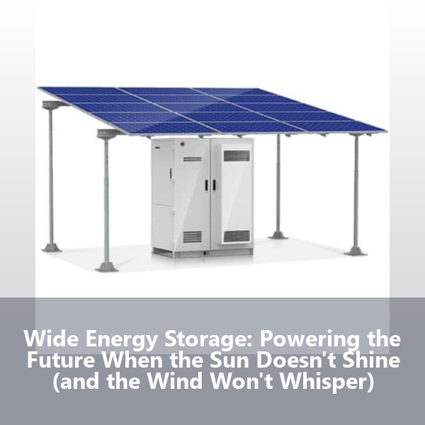 Wide Energy Storage: Powering the Future When the Sun Doesn't Shine (and the Wind Won't Whisper)