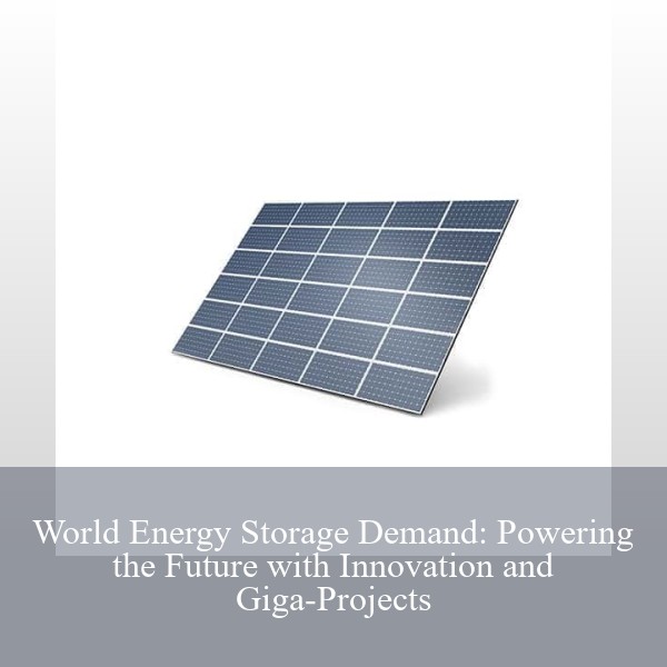 World Energy Storage Demand: Powering the Future with Innovation and Giga-Projects