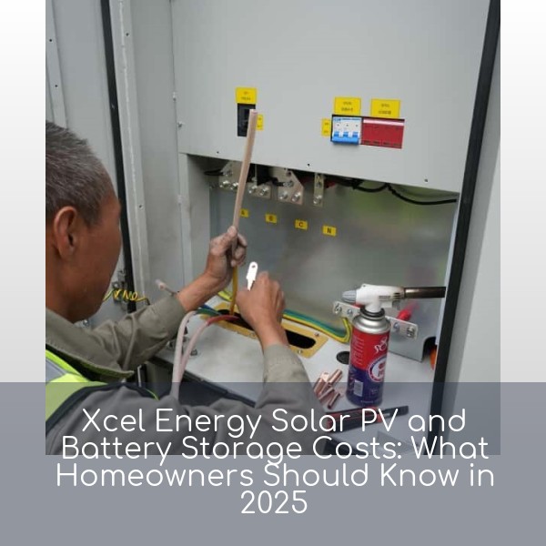 Xcel Energy Solar PV and Battery Storage Costs: What Homeowners Should Know in 2025