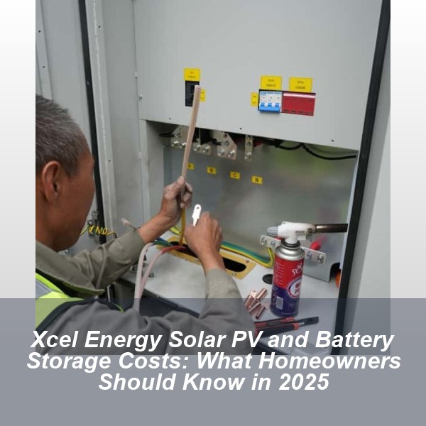 Xcel Energy Solar PV and Battery Storage Costs: What Homeowners Should Know in 2025